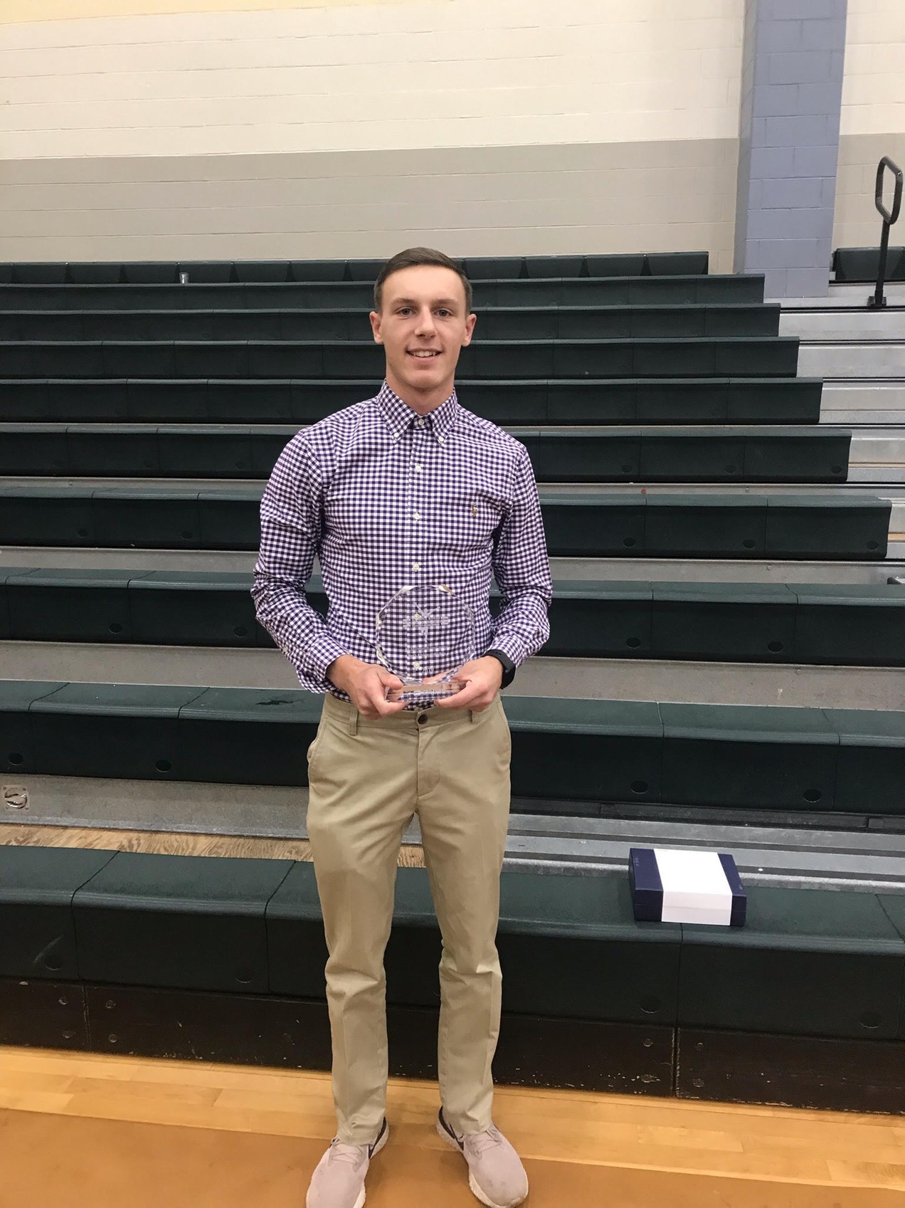 Sebastian Mills earning the North East Region Trophy.